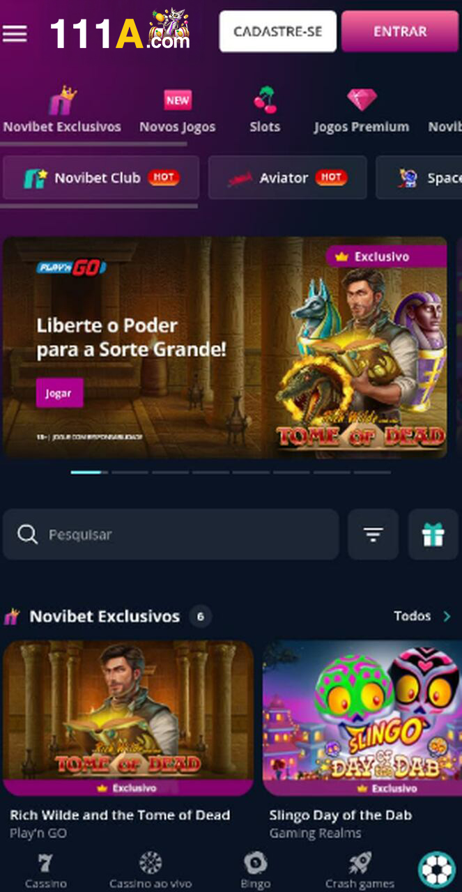 111a.com - usar o prático aplicativo móvel